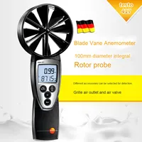 Testeur d'anémomètre numérique Testo 417 de haute précision avec grand compteur de volume d'air et tachymètre