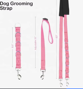 Laisse flexible et réglable en PVC/Nylon pour chat et chien, boucle de toilettage pour extension de bras de table avec <span class=keywords><strong>pince</strong></span>, boucle d'extension, attache de bain - Product Image 5