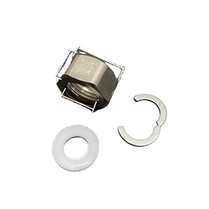 Tuyau ondulé en acier inoxydable Joint de tuyau d'entrée d'eau à écrou spécial <span class=keywords><strong>Chauffe</strong></span>-eau froid 4 po. 6 dans. 1 po. Accessoires d'écrou métrique - Product Image 2