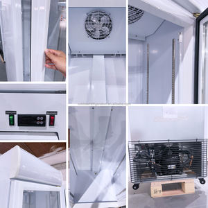 Réfrigérateur de magasin en verre à température unique avec lumière LED Refroidisseur d'affichage refroidi par air et refroidissement par ventilateur pour affichage de boissons de supermarché - Product Image 6