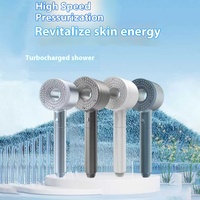 Pommeau de douche haute pression en plastique ABS à 5 modes de pulvérisation réglables Pommeau de douche de massage filtré à économie d'eau dure Salle de bain