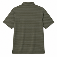 Polo de Golf de Manga Corta con Rayas Onduladas para Hombre, Secado Rápido, Transpirable, de Alto Rendimiento, Fabricación ODM, Logotipo Personalizado, Venta al Por Mayor