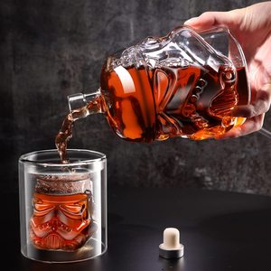 Juego de Decantador de Whisky con 2 Vasos, Diseño Cuadrado con Tapa en Forma de T, Grabado en Oro, Regalo para Hombre, para <span class=keywords><strong>Bourbon</strong></span>/Vodka, para Papá, Esposo, Novio - Product Image 6