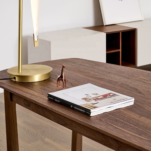 Bureau d'ordinateur en bois de style scandinave moderne, bureau de haute qualité, pour maison d'étude - Product Image 3