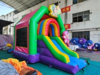 Videur gonflable de maison de rebond de fleurs de fée de matériel commercial de PVC pour des enfants sautent le château petite maison gonflable de rebond