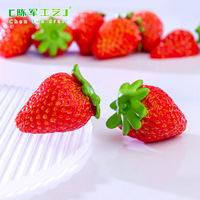Weijin Paysage Simulation Fruit Petite Fraise Rouge DIY Boîte Aveugle Sac Accessoires Décoratifs Mini Petit Ornam