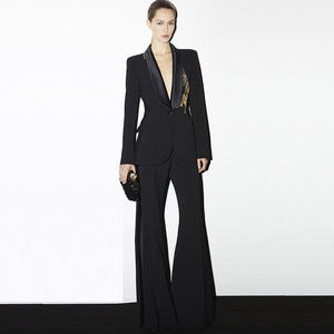 <span class=keywords><strong>Chaqueta</strong></span> de Color negro/blanco, abrigo, pantalones, conjuntos con cuentas, <span class=keywords><strong>traje</strong></span> de fiesta <span class=keywords><strong>para</strong></span> <span class=keywords><strong>mujer</strong></span>, 2024 en Stock, <span class=keywords><strong>traje</strong></span> Formal <span class=keywords><strong>para</strong></span> <span class=keywords><strong>mujer</strong></span>, trajes de pantalón <span class=keywords><strong>para</strong></span> bodas - Product Image 1