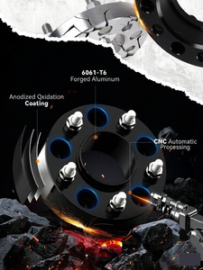 Entretoises de roue de 2 pouces 5x5 pour <span class=keywords><strong>Jeep</strong></span> Wrangler JL Grand <span class=keywords><strong>Cherokee</strong></span> WK2 WL Gladiator JT Durango 2018-2024, goujons 14x1.5, 71.5mm - Product Image 4