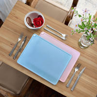 Sets de table mignons en silicone durables et imperméables, tapis de table antidérapants de qualité alimentaire pour enfants et tout-petits pour bricolage et tapis d'alimentation