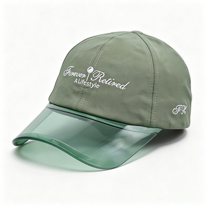 Visiera da Golf Unisex, Cappello Parasole con Protezione UV e Visiera Trasparente, Berretto da Baseball Sportivo con Logo Ricamato <span class=keywords><strong>per</strong></span> Golf ed Escursionismo - Product Image 1