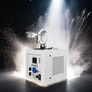 White Black Fire Machine Stage Effect Flame With Air Flight Case 2pcs 600W Cold Spark Fire Machine