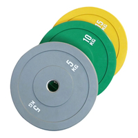 Plaques de pare-chocs pour gymnases commerciaux plaque de pare-chocs en caoutchouc de couleur haltère pour compétition de fitness