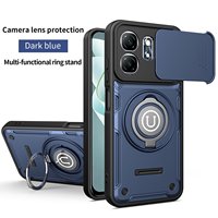 Coque de téléphone antichoc en gel de silicone 2-en-1 avec fenêtre transparente, compatible avec les modèles INFINIX SMART 9/HOT 50I, design uni