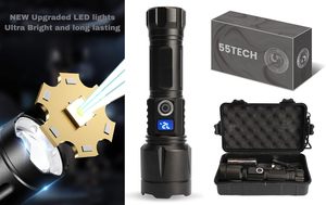 Linterna LED Recargable de Alta Potencia de 5000 Lúmenes, 26650 Xhp360, 1500m, 60W, Linterna Táctica de Largo Alcance, Lámpara de Mano, Foco - Product Image 4