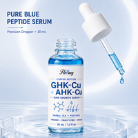 Sérum Naturel de Croissance Capillaire Marque Blanche GHK Cu AHK Peptide de Cuivre Bloqueur de DHT Anti-Chute Nourrissant le Cuir Chevelu Repousse OEM