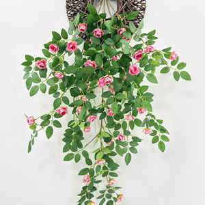 Guirlandes de roses artificielles Augus, fleurs en soie plastique, décoration murale intérieure, décoration de la maison, bouquet - Product Image 3