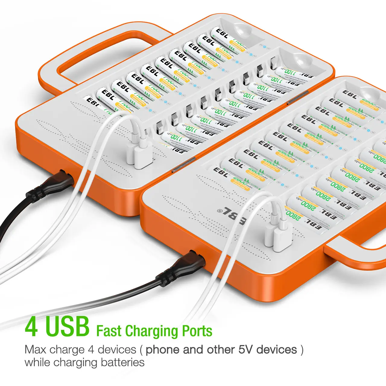 Ebl Universele Oplaadbare Batterijlader Voor Nimh Nicd Aa Aaa Oplaadbare Batterijen Multifunctionele Laders