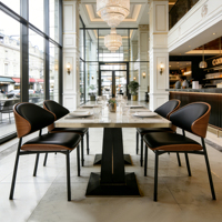 Chaises de style haut de gamme pour restaurants, hôtels, clubs d'affaires, design nordique rembourré
