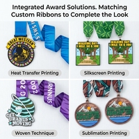 Médaille sportive 3D personnalisée en alliage de zinc pour marathon 5K, football, taekwondo, natation – Récompense de fin de course – Médaille métallique – Usine OEM ODM