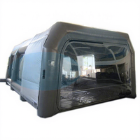 Tente de Garage Gonflable Étanche Anti-UV en PVC Vinyle pour Cabine de Lavage Automobile