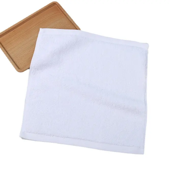 Weißer Waschlappen 30x30cm kleines Handtuch 40g Servietten handtuch Airline Handtuch