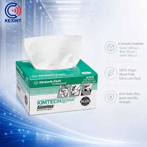 KEXINT fabrique des lingettes Kimwipes sans poussière pour FTTH, papier 100 % pâte <span class=keywords><strong>de</strong></span> bois, papier <span class=keywords><strong>de</strong></span> nettoyage <span class=keywords><strong>de</strong></span> bonne qualité, outils <span class=keywords><strong>de</strong></span> nettoyage pour fibres optiques - Product Image 2