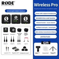 Micrófono Inalámbrico con Clip de Dirección Completa para Cámara, Solapa y Transmisión en Vivo Móvil, Compatible con Wireless Go II