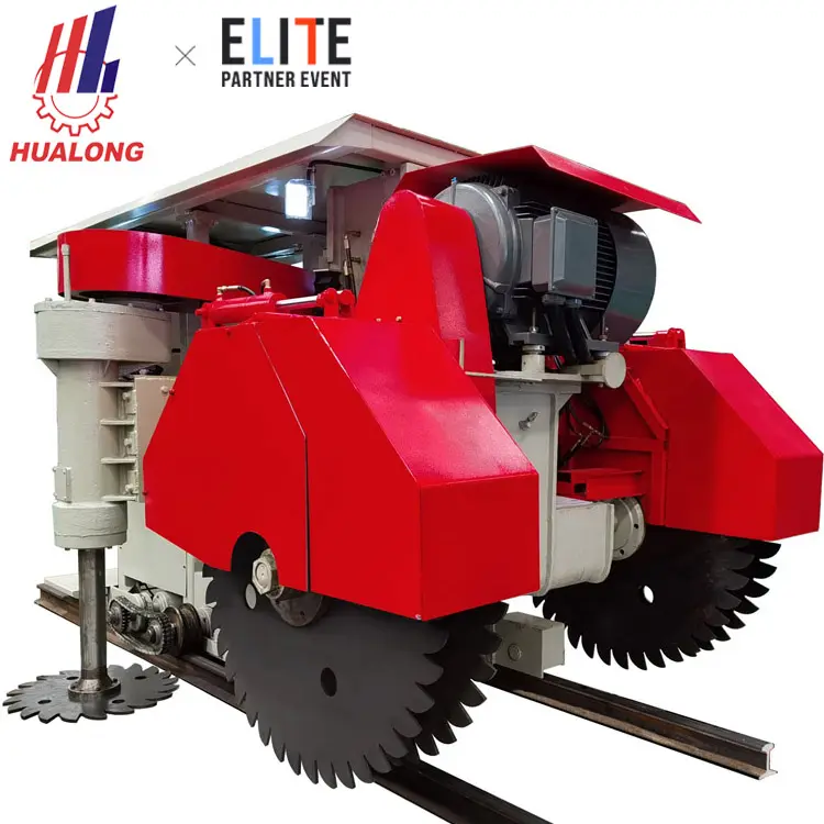 Hualong Steen Machines Hkss-1400 Hoge Efficiëntie Diesel Lateriet Kalksteen Cutter Zandsteen Steengroeve Mijnbouw Snijmachine
