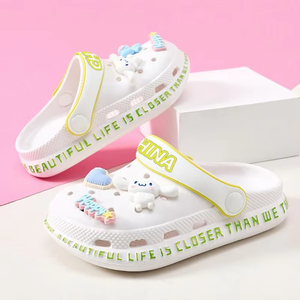 DERAN OEM Echo <span class=keywords><strong>sabots</strong></span> vente en gros nouveau Style chaussures de jardin pour enfants garçons et filles dessin animé été pantoufles haute qualité enfants - Product Image 3