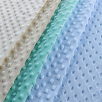 Tissu Minky à Motif Cœur Personnalisé 100% Polyester Matière Douce et Pelucheuse pour Couvertures et Literie Bébé