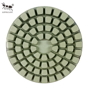 LITTLE ANT Disques de polissage pour sols en béton de 4 pouces, disques diamantés pour meuleuse d'angle, tampons de polissage humide et sec pour polisseuse à <span class=keywords><strong>ciment</strong></span> - Product Image 1