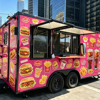 Remorques et camions de restauration mobiles pour cuisines à service complet aux États-Unis, vente de beignets, hot-dogs, pizzas et glaces, spécialisés dans la vente de snacks