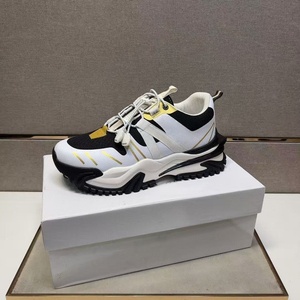 Zapatos de diseñador de marca, de cuero genuino de alta calidad, con cordones, suela gruesa, malla ligera, estilo deportivo de alta gama, zapatos modernos. - Product Image 6