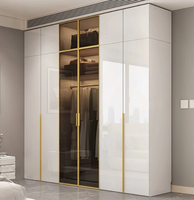 Garde-robe en alliage d'aluminium Imperméable, résistant à l'humidité et durable Vestiaire en aluminium Moderne Simple Personnalisation de la garde-robe