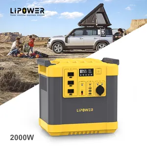 Generatore solare portatile della centrale elettrica di energia solare di Lipower 2000w 2200wh per uso della famiglia