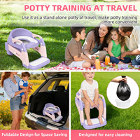 Siège d'apprentissage de la propreté multifonction portable pour bébé, pot pour filles et garçons, chaise de toilette pour enfants, pot en plastique 3-en-1