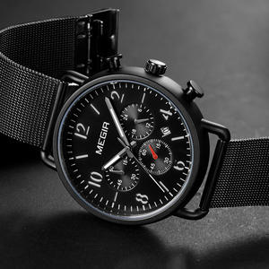 Reloj deportivo de moda para hombre con fecha y cronógrafo y correa de acero, reloj de cuarzo - Product Image 2