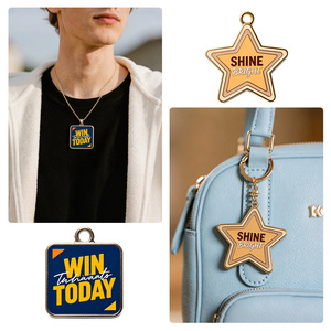 Collane con Ciondolo Personalizzato con Citazioni Ispirazionali, Gioielli con Parole Motivazionali Incise, Accessorio Moda in Lega Metallica, Campione <span class=keywords><strong>7D</strong></span>, Produzione in Serie 15D - Product Image 5