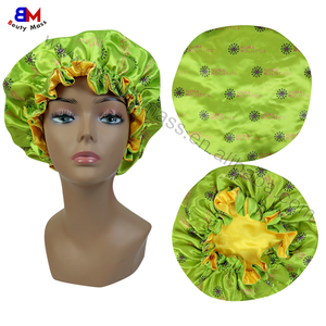 شعار مخصص عكسها الكشكشة الأم والطفل الشعر بونت النوم قبعة النساء الساتان الحرير بونيه أون الساتان - Product Image 5