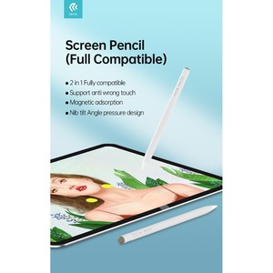 Matita capacitiva in alluminio per Apple iPad 2018 e successive con funzione magnetica e punta pennino per disegnare - Product Image 1