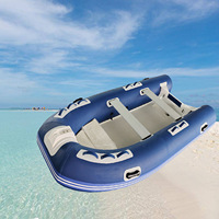 Bateau gonflable électrique RIB360 en fibre de verre et caoutchouc pour 6 personnes, pêche, yacht marin, plongée, sports nautiques
