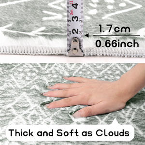 Accueil Boho Rabbit Sage <span class=keywords><strong>Shower</strong></span> Tapis de salle de bain antidérapant Hôtel Blanc Noir Tapis de bain - Product Image 4