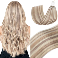 Extensions de cheveux humains Remy naturels Elailite K Tip U Tip à kératine, fusion à chaud, pré-collées, trame simple, permanent, toutes couleurs, teintables