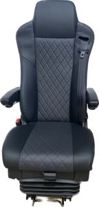 Siège de conducteur de sport de camion à suspension pneumatique confortable de haute qualité avec ventilation tropicale chauffée Siège à suspension pneumatique robuste
