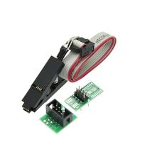 BSSY)SOIC8 SOP8 Clip de prueba para EEPROM 93CXX/25/24 Programación en circuito en programador USB TL866CS A EZP2010