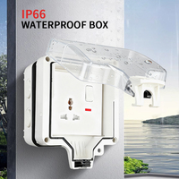 IP66 étanche extérieur 86 Type interrupteur prise boîte de jonction housse de protection spéciale boîtier d'instrument plus sûr pour jardin