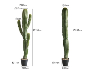 Simulation Cactus En Pot Grandes Plantes Fée D'europe Du Nord <span class=keywords><strong>Colonne</strong></span> Intérieur Scène Fenêtre Décoration Pièces - Product Image 3