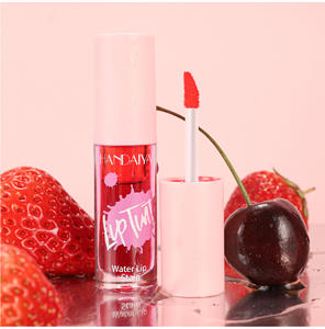 Fruchtsaft Lip Tint Antihaft becher Flüssiger Lippenstift und Rouge 2 In1 Wasserdichtes, langlebiges Wasser Lippen fleck Lippen & Wangen Make-up 1St - Product Image 3