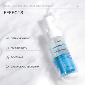LAIKOU 120ml Crème Nettoyante à l'Acide Hyaluronique Anti-Rides Nettoyage en Profondeur avec Brosse de Massage Réduit les Points Noirs - Product Image 4