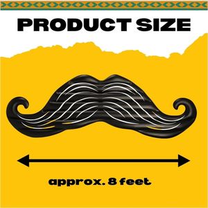 Nouveau design, flotteur gonflable en forme de moustache, radeau pour <span class=keywords><strong>piscine</strong></span>, jouets pour fête de <span class=keywords><strong>piscine</strong></span>, décorations mexicaines Cinco de Mayo - Product Image 4